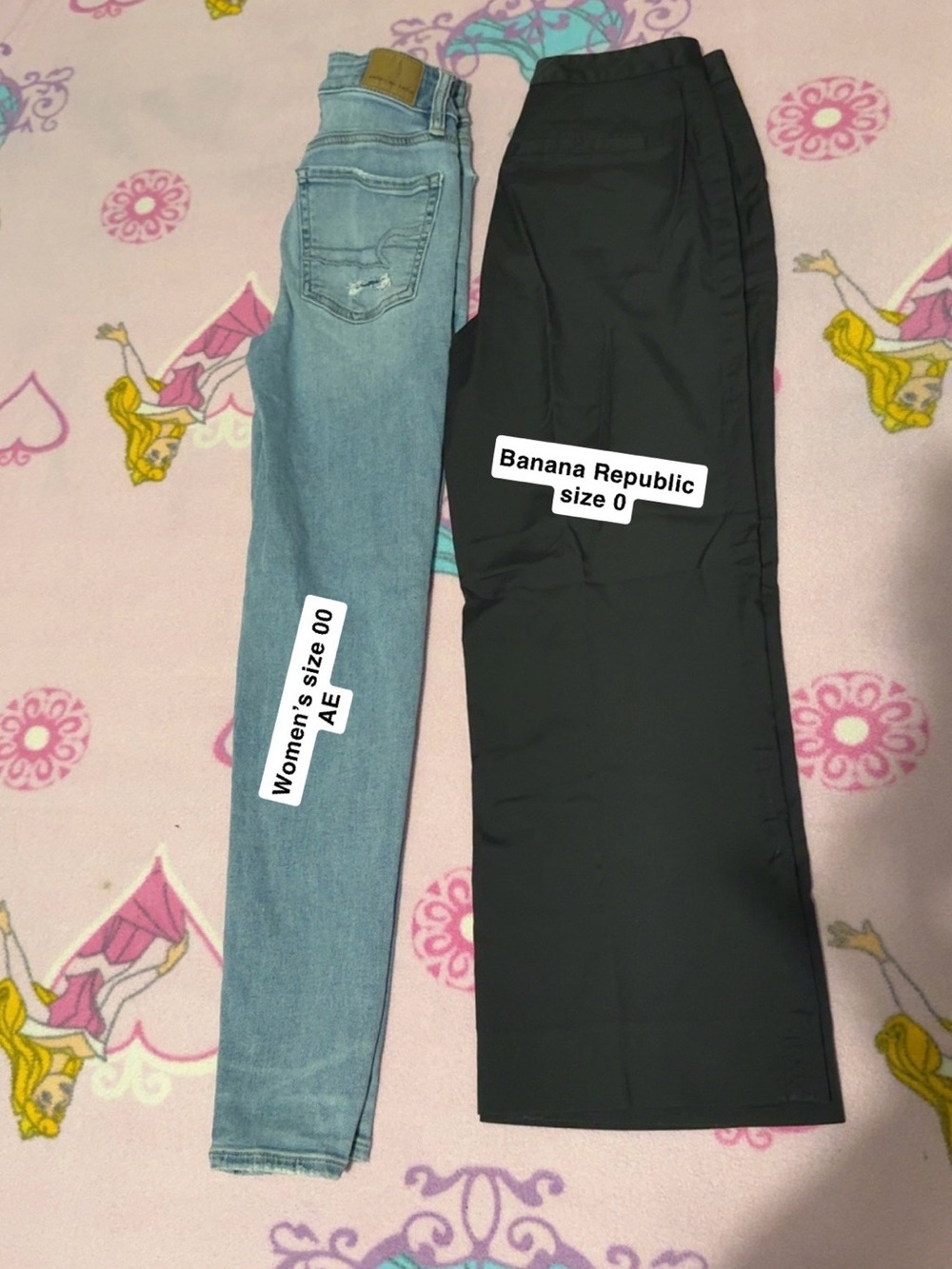 Banana Republic Black Skinny Jeans and Light Blue Skinny Jeans